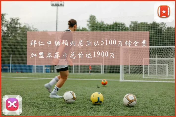 拜仁中场帕利尼亚以5100万转会费加盟本菲卡总价达1900万